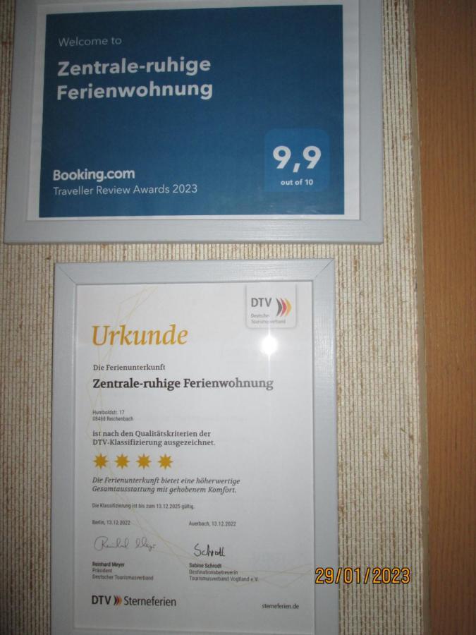 Zentrale-Ruhige Ferienwohnung Reichenbach im Vogtland Eksteriør billede